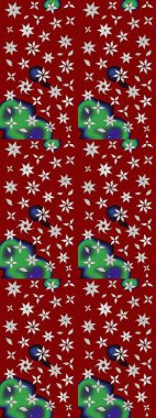 Raster illüstrasyonu. Ultraviyole kumaş deseni. Organik motif arka planı. Çizim deseni.