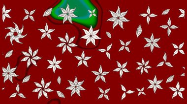 Raster illüstrasyonu. Şatafatlı bahar bahçesi dokusu. Çiçek deseni. Çiçek çizimi arkaplanı.