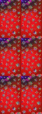 Gömlek, arka plan modelini çiz. Kırmızı ve mor renkte çiçekler. Tropik çiçekler.