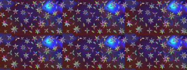 Raster illüstrasyonu. Mor ve mor renkli şirin tekstil. Renkli çizim kalıbı. Çiçek duvar kâğıdı. Çiçek arka planı.