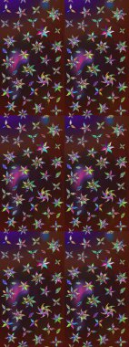 Botanik çizim kalıbı. Raster deseni. Organik elementler. Suluboya etkisi.