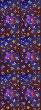 Yazdır. Raster çiçekli arka plan. Düz Çiçek Elementleri Tasarımı. Güzel eskiz şekli. Renkli Yaz Temalı eskiz kalıbı. Şirin kumaş deseni.