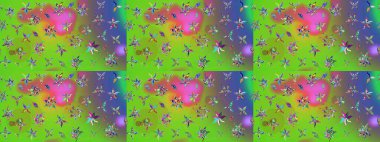 Taşralı şıklığı. Özgürlük stili Millefleur 'lar. Tekstil, duvar kâğıdı, kapaklar, yüzey, baskı, hediye paketi, hatıra defteri, dekupaj. Küçük yabani çiçeklerdeki halk modelini çiz..