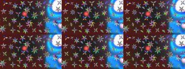 Mor ve mavi renkte çiçekler. Çiçekli karalama şeklinde Raster çiçek deseni. Yumuşak, bahar çiçekli arka plan.