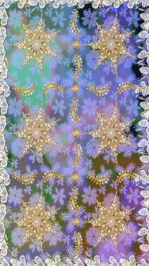 Raster illüstrasyonu. Geleneksel oryantasyon süsü. Klasik klasik klasik arka plan. Kusursuz klasik raster altın desenli. Tarafsız renklerde altın elementlerle kusursuz desen.