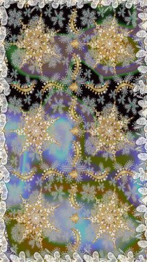 Kusursuz raster arka plan. Duvar kâğıdı barok, İspanyol kumaşı. Kusursuz çiçek deseni. Gri renklerde grafiksel, modern, pürüzsüz desen.