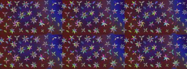 Klasik çiçek tasarımı elementleri. Raster illüstrasyonu. Menekşe ve mor kıvırcık çiçekler mor ve mor renklerde.