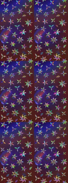 Hediye ambalaj kağıdı, tebrik kartları, posterler ve pankart tasarımı. Raster düz çiçek çizim deseni. Mor ve mor renkte çiçekler.