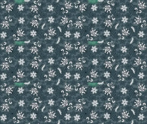 Raster illüstrasyonu. Küçük çaplı çiçeklerdeki basit şirin desenler. Tekstil veya kitap kapakları, imalat, duvar kağıtları, baskı, hediye paketi ve yapıştırma kitabı için çiçek eskiz geçmişi.