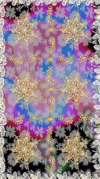 Klasik raster şablonu. Tarafsız ve altın desenli. Tekrarlayan ögelerle kusursuz soyut arkaplan.