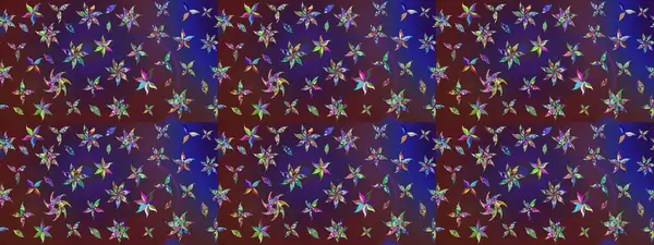 Klasik çiçek tasarımı elementleri. Raster illüstrasyonu. Menekşe ve mor kıvırcık çiçekler mor ve mor renklerde.