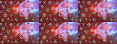 Kahverengi ve kırmızı renkte çiçekler. Elle boyanmış suluboya resim çizimi çiçekler ve bitkiler.