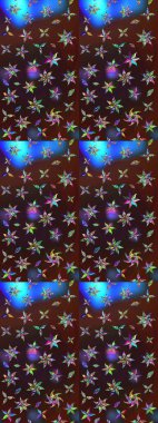 Chichi 'nin kumaş kalıbını çiz. Renkli Bahar Teması eskiz kalıbı. Çiçek deseni. Düz Çiçek Elementleri Tasarımı. Raster illüstrasyonu.