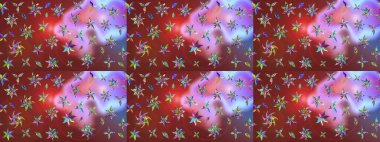 Kahverengi ve kırmızı renkte çiçekler. Elle boyanmış suluboya resim çizimi çiçekler ve bitkiler.