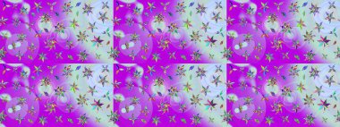 Çiçek arkaplan. Çizim raster deseni. Güzel kumaş deseni.