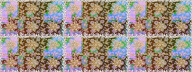 Paisleys zarif çiçek desenli arkaplan duvar kâğıdı çizimi klasik stil, modern 3D çizgili sanat eseri altın ve nötr desenli çiçek yaprakları ve süslemeleri..