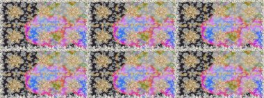 Geleneksel klasik raster altın pürüzsüz desen. Barok tarzında kusursuz bir doğulu süsü. Gri renklerdeki altın elementler.