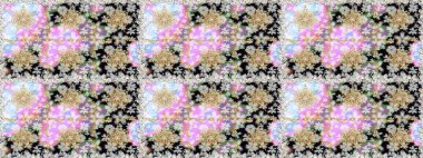 Geleneksel oryantasyon süsü. Kusursuz klasik raster nötr ve altın desenli. Klasik vintage arkaplan.