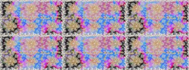 Barok tarzında kusursuz bir doğulu süsü. Raster geleneksel altın pürüzsüz desen nötr renkler üzerinde.