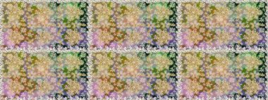 Kusursuz desenli oryantal süs. Altın elementlerle nötr renklerde altın desen. Çiçek kiremitleri. Raster altın tekstil baskısı. İslam tasarımı.