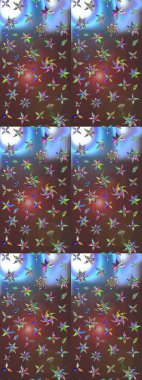 Eski usul küçük çiçekli şirin bir eskiz deseni. Moda arka planında parlak buketler. Kumaş, duvar kağıdı ve kağıt üzerine baskı yapmak için gelişen arka plan. Raster illüstrasyonu.