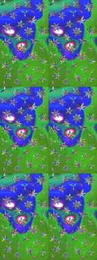 Kızılderili desenli desenli desenli şal deseni. Etnik Mandala süsü. Raster Henna dövme stili. Tekstil, tebrik kartı, boyama kitabı, telefon kılıfı baskısı için kullanılabilir.