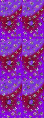 Organik motif arka planı. Çizim kalıbı. Raster illüstrasyonu. Ultraviyole kumaş deseni.