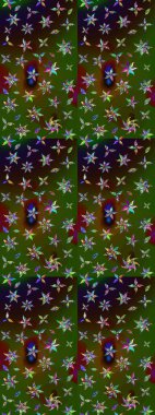 Çiçek arkaplanlı soyut zarafet eskiz deseni. Raster Güzel kumaş deseni.