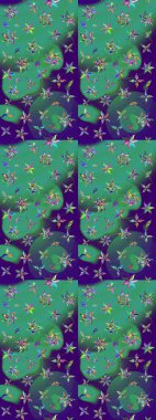 Çizim çiçek deseni duvar kağıdı, web sitesi arka planı, ambalaj kağıdı, davetiye, broşür, afiş veya web sitesi için kullanılabilir. El çizimi Raster çizimi. Parlak elementlerin.