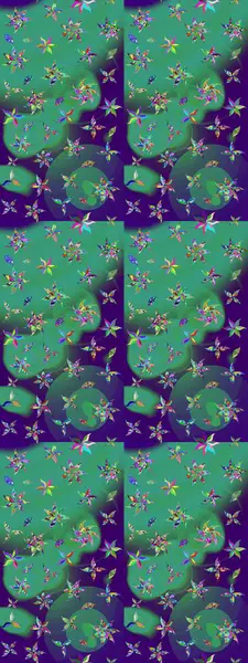 Çizim çiçek deseni duvar kağıdı, web sitesi arka planı, ambalaj kağıdı, davetiye, broşür, afiş veya web sitesi için kullanılabilir. El çizimi Raster çizimi. Parlak elementlerin.