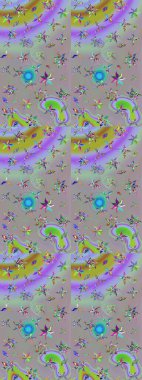 Gri ve nötr renkler üzerine çiçek desenli çizimler, el yapımı papatyalar, papatyalar. Tekrar eden çiçek arkaplanı, zarif gri ve nötr çiçek duvar kağıdı.