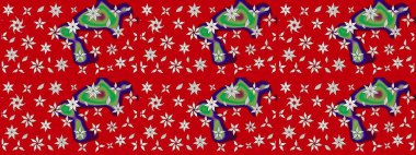 Çiçeksel elementlerle süslenmiş zarif raster dokusu. Küçük çiçekte hoş bir çiçek deseni var. Parlak çiçekli kırmızı ve nötr renkler üzerine soyut çizim deseni.