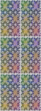 Doku arka planında altın duvar kâğıdı. Barok tarzında altın çiçekli süs. Gri renklerdeki altın element. Damask kusursuz yinelenen arkaplan.