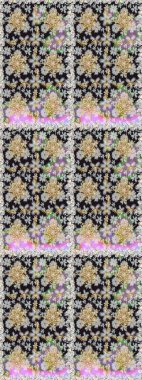 Raster illüstrasyonu. Kusursuz soyut bir arkaplan. Oriental raster klasik gri ve altın desenli.