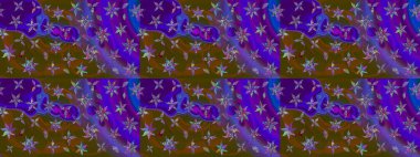 Çiçekler suluboya eskiz deseni. Raster Stili kumaş deseni.