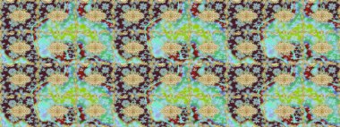 Tekrarlayan ögelerle soyut arkaplan çiz. Klasik raster şablonu. Tarafsız ve altın desenli.