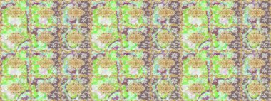 Raster illüstrasyonu. Tarafsız renklerde altın elementli klasik çizim kalıbı.