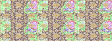 Doğulu stil, altın elementlerle altın rengi nötr renkte arabesk yapar. Raster altın desen. Kıvrımlı çizimler.