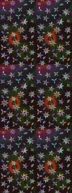 Modern çiçek arkaplanı. Parlak renkli çiçekleri ve gri ve kahverengi renkte yaprakları olan harika bir çiçek deseni. Halk tarzı. Moda baskıları için zarif bir şablon.