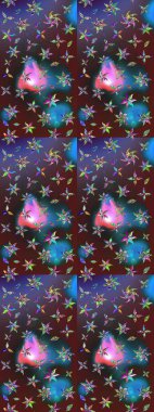 Düzenlenebilir. Düğün davetiyeleri için çiçek deseni, tebrik kartları, hatıra defteri, baskı, hediye paketi, imalat. Mor çizim deseni suluboya şeklinde mavi çiçekler, tasarım elementleri..