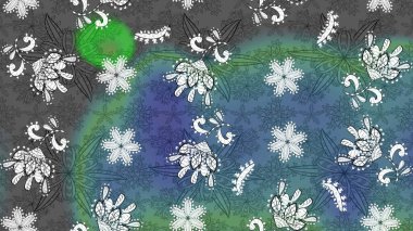 Raster resim. Çiçek desenli çiçek ve yaprakları ile. Sevimli küçük çiçek desenle.