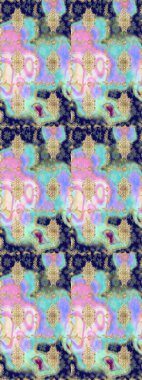 Raster oryantal süs. Altın şablonu çiz. Altın elementlerle nötr renklerde altın desen.