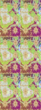 Süslü dekorasyon. Damask altın soyut çiçek deseni nötr renklerde. Raster illüstrasyonu.