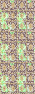 Raster illüstrasyonu. Klasik klasik klasik arka plan. Tarafsız renklerde altın elementlerle çizim. Klasik Raster altın desenini çiz. Geleneksel oryantasyon süsü.