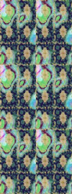 Duvar kâğıdı barok, İspanyol kumaşı. Skeç raster arka planı. Çiçek desenli çizim. Yeşil renkler üzerine grafiksel modern çizim deseni.