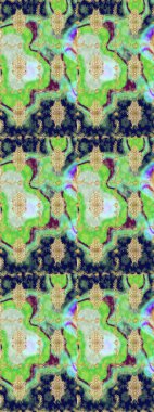 Yeşil yerine altın rengi barok çiçekli eskiz deseni. Süslü raster dekorasyonu. Yeşil renklerdeki altın element. Lüks, kraliyet ve Viktorya dönemi konsepti.