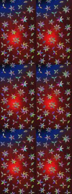 Renkli Bahar Teması eskiz kalıbı. Düz Çiçek Elementleri Tasarımı. Kahverengi ve kırmızı renkte çiçekler. Çiçekle çizim deseni.