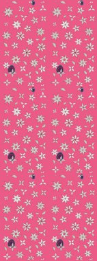 Pembe ve nötr renklerde güzel bir tekstil. Raster illüstrasyonu. Suluboya çiçekli çiçek deseni.