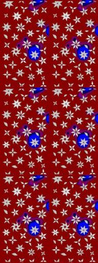 Raster düz çiçek çizim deseni. Kırmızı ve nötr renklerde çiçekler. Tasarım hediye paketi, tebrik kartları, posterler ve afiş tasarımı.