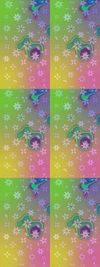 Klasik tropikal doğal elementlerin suluboya seti. Raster illüstrasyonu. Egzotik çiçekler, botanik, yeşil ve nötr renkler üzerine parlak klasik doğa..